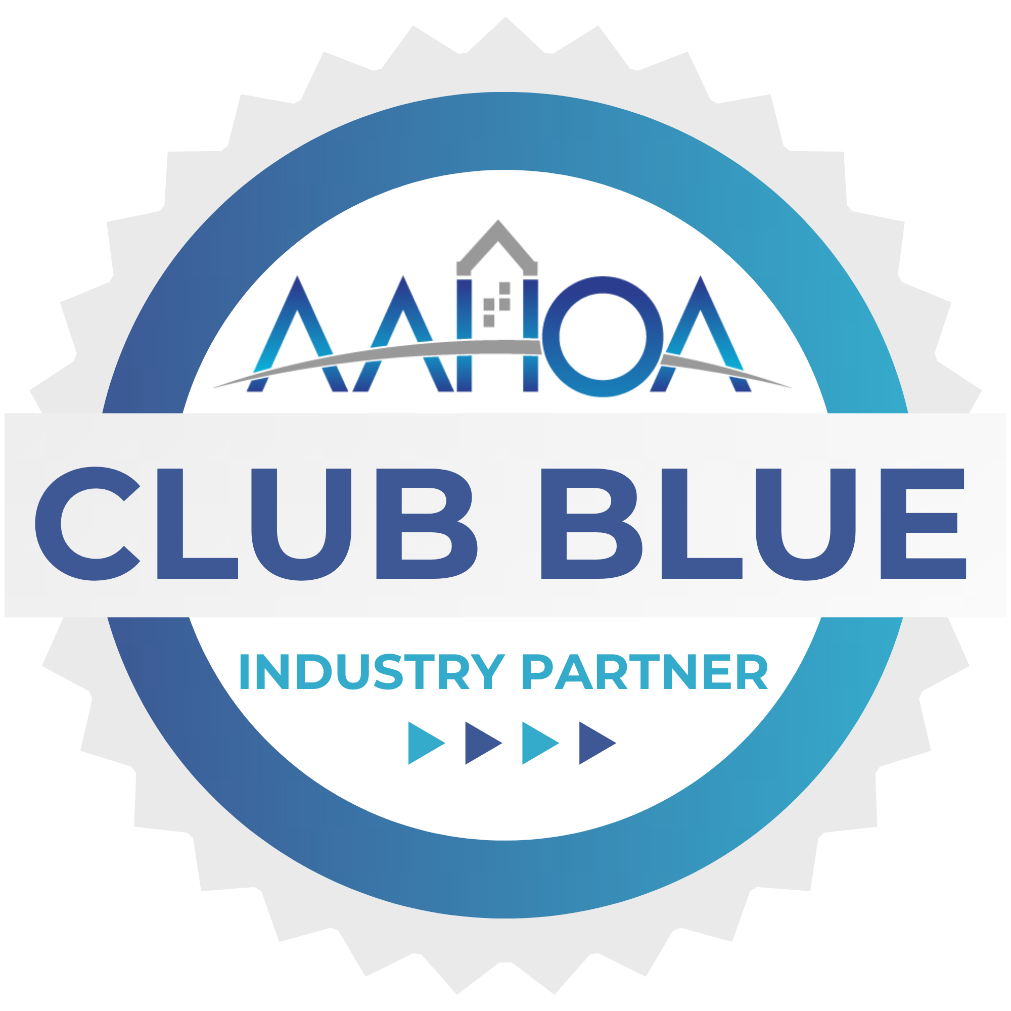 AAHOA Club Blue Seal - White